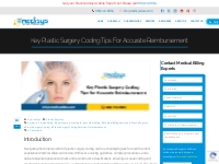 Key Plastic Surgery Coding Tips for Accurate Reimbursement