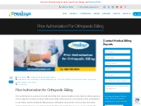 Prior Authorization for Orthopedic Billing
