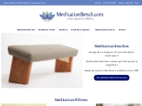 MeditationBench.com - Meditation Benches, Pillows, Zabutons
