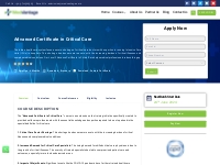 Advanced Certificate in Critical Care, Online Course Medicine