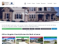 Best List: Los Angeles County Homes For Rent Or Lease