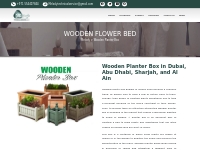 Buy Beautiful Wooden Planter Box in Dubai, Abu Dhabi, Sharjah, Al Ain