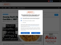 Health Benefits Of Eating Kellogg s Cornflakes | MHFT