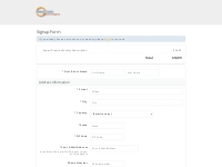 MENT New User Signup Form