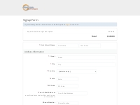 MENT New User Signup Form