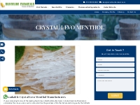 Crystal Levo Menthol Manufacturers | Crystal Levo Menthol Exporters