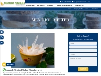 Menthol Melted Manufacturers | Menthol Melted Exporters