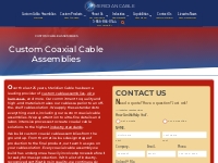 Custom Coaxial Cable Assemblies | Custom Coax Cable