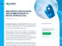 Merlin Biotech     Merlin Biotech Reveals Novel Cancer Immunotherapy a