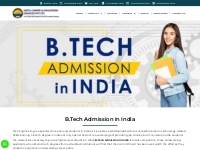 B.Tech admission in India, B Tech Admission, Fees Structure - 2024