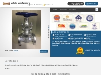 Metallic Manufacturers, Ahmedabad - Manufacturer of Y Strainer Valve a