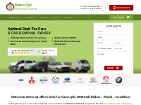 Get Cash For Cars with Metro Car Removal - Request Price Now!