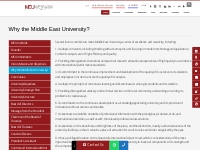 Why the Middle East University? - Middle East University