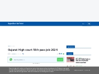 Gujarat High court 10th pass job 2024