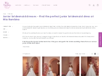 Junior bridesmaid dresses | Mia Bambina Boutique - Find the perfect ju