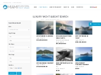 Boat Search | New   Used Luxury Yachts for Sale - Miami International 