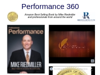 Mike Riedmiller | CERTIFIED FINANCIAL FIDUCIARY® | Performance 360 Boo