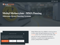 Methyl Methacrylate - MMA Flooring - Milestone Flooring