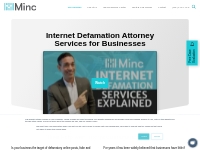 Business Services: Internet Defamation Attorney Services - Minc Law