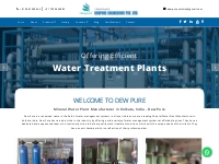 Best Mineral Water Plant Manufacturer in Kolkata, India at Dew Pure