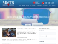 MMTS Offers Top-Tier First Aid Certification MN
