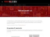Advertise with us - Mirror Review