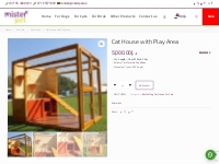 Cat House with Fenced Play Area | Outdoor/Indoor Cat House Dubai /UAE