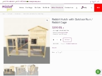 Buy Rabbit Hutch Online in UAE | Outdoor Rabbit Cage Dubai
