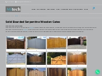 Solid Boarded Serpentine Wooden Gates - Mitech Joinery