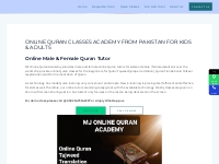 Online Quran Classes Academy from Pakistan for Kids   Adults