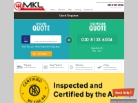   Used Car Engines   Automotive Parts | MKL Motors