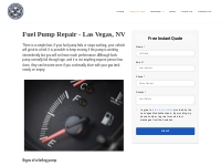 Fuel Pump Repair   Las Vegas Mobile Mechanic