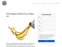 Oil Change   Las Vegas Mobile Mechanic