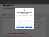  Zong Monthly Internet Packages - Mobile Packages