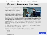 Best Fitness Screening Services in Bergen County New Jersey