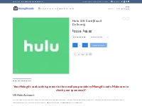Hulu Gift Card [Email Delivery] - MOESGIFTCARDS