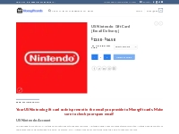 US Nintendo Gift Card [Email Delivery] - MOESGIFTCARDS