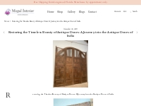    Restoring the Timeless Beauty of Antique Doors: A Journey into the 