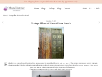    Vintage Allure of Carved Door Panels