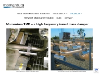 Momentum TMD, high frequency tuned mass damper