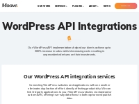 WordPress API integrations   development services o Moove Agency