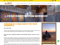 Best 9 Days Desert trip from Marrakech