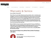 Warranty   Service | Morrison Homes