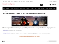 Motorcycle Gift Cards at Motorcycle Gear Superstore