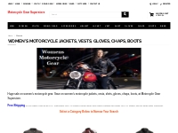 Women's Motorcycle Jackets, Vests, Gloves, Chaps, Boots
