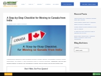 A Step-by-Step Checklist for Moving to Canada from India