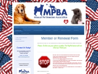 Missouri Pet Breeders Association - Member or Renewal Form