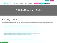 Published Papers and Books - MR CFD