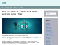 Bulk SMS Service: The Ultimate Small Business Guide [2023]   MSGCLUB B