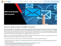 How to Reconnect MSN Account